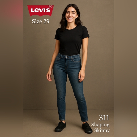 Levi's Denim - Levi's Women's Shaping Skinny Blue Jeans Size 29